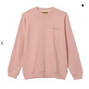 GOLF Le Fleur Multi 3D Logo Crewneck Sweater in Pink